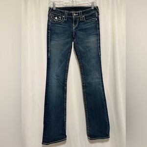 Vintage True Religion World Tour Disco BeckyBling Jeans W28 L32 Early 2000s Y2K